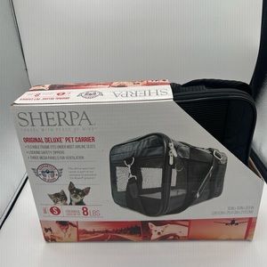Sherpa Pet Carrier Black for dogs and cats Size S up to 8 lbs New never used $43